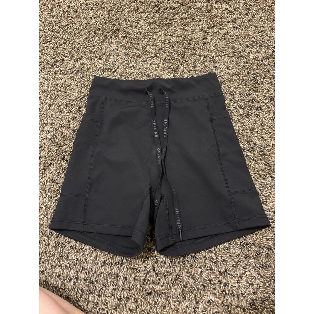 aerie Bike Shorts with Drawstring and Pockets size XS